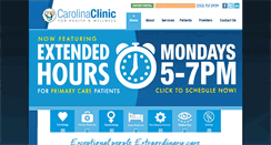 Desktop Screenshot of carolina-clinic.com